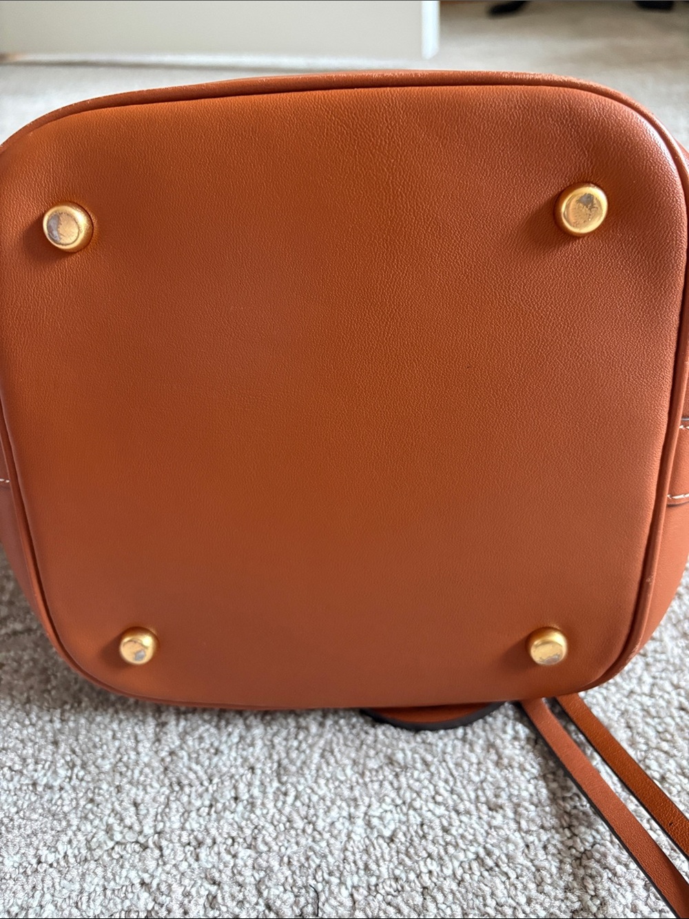 Tory Burch Leather Tote in Saddle - Picture 6 of 16